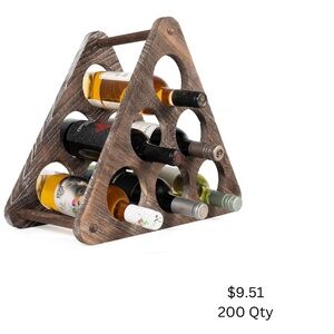Rustic Wooden Wine Rack
